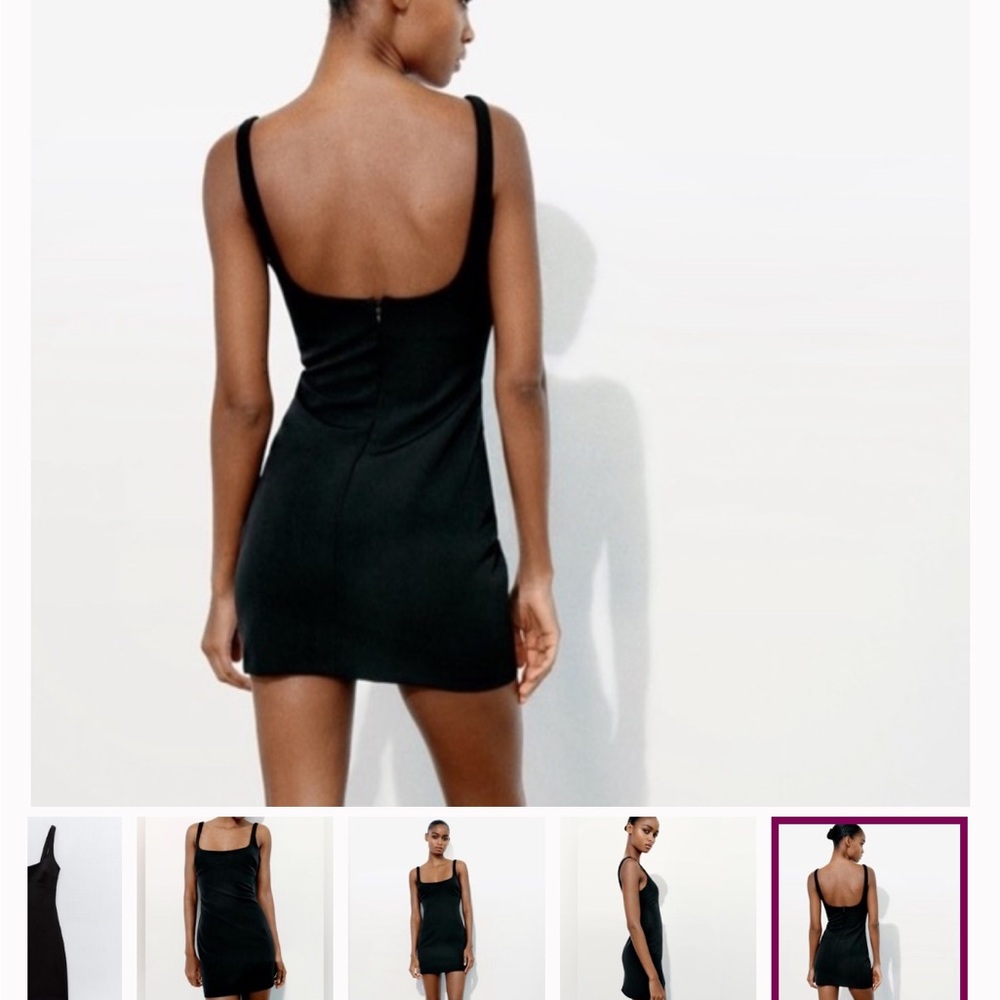 Zara Black Mini Dress - Picture 2 of 4